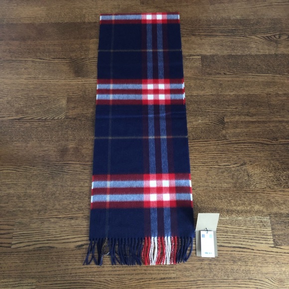 Burberry-Authentic Giant Check Cashmere Scarf NEW - Picture 2 of 12
